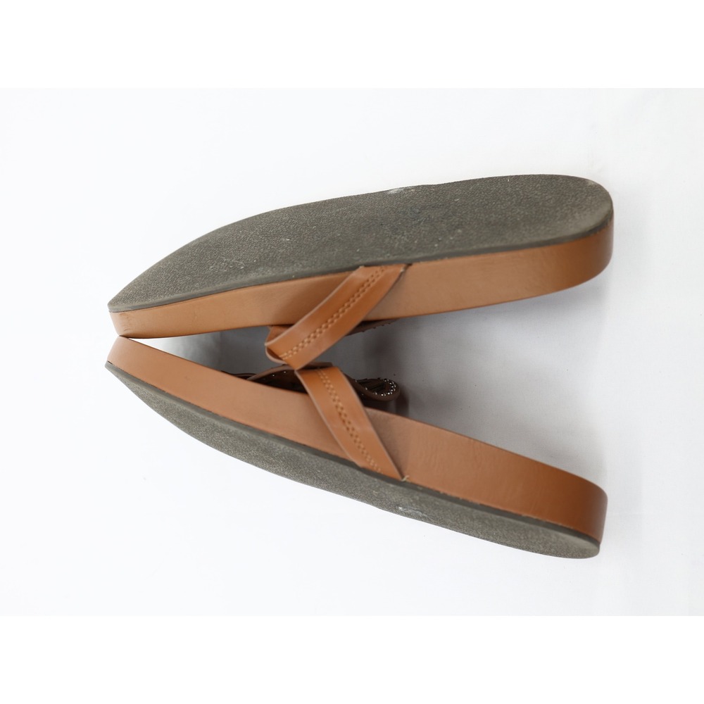 DV Dolce Vita Pandora Footbed Thong Sandals Tan Boho Summer Size 9 - Picture 5 of 8